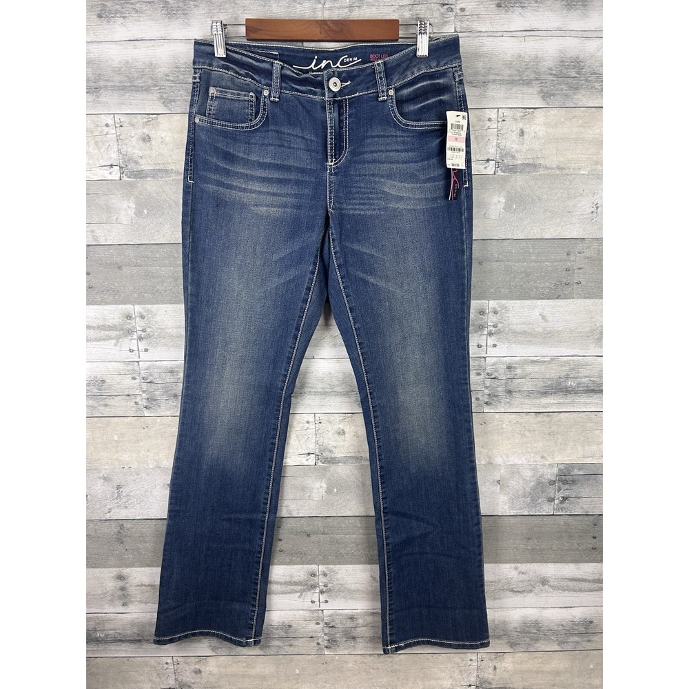 INC Denim Women's Boot Leg Jeans 10